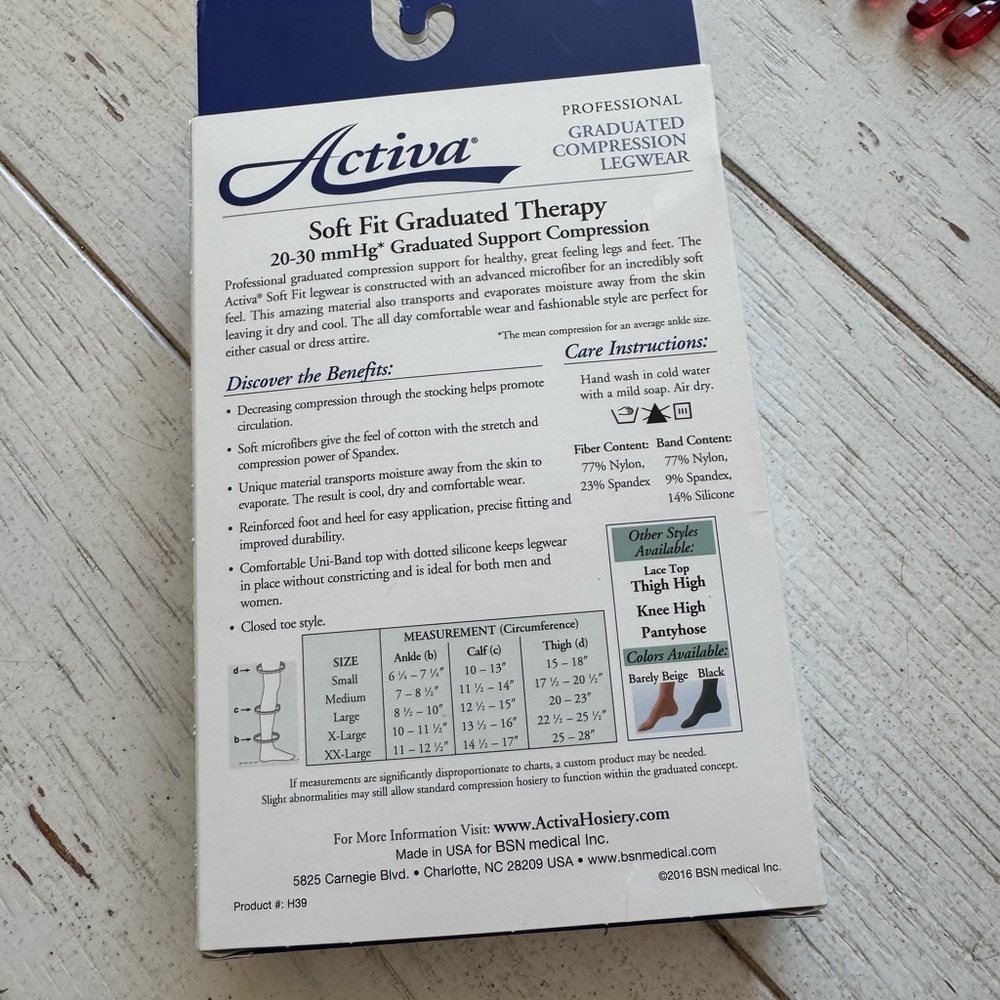 Activa Graduated Compression Legwear Size XXL - Picture 3 of 5